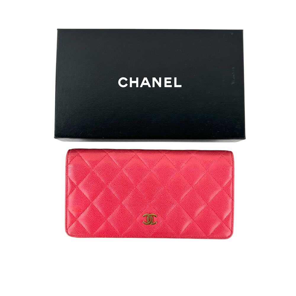 Chanel Matelassé Caviar Leather Long Bifold Wallet - Picture 3 of 10